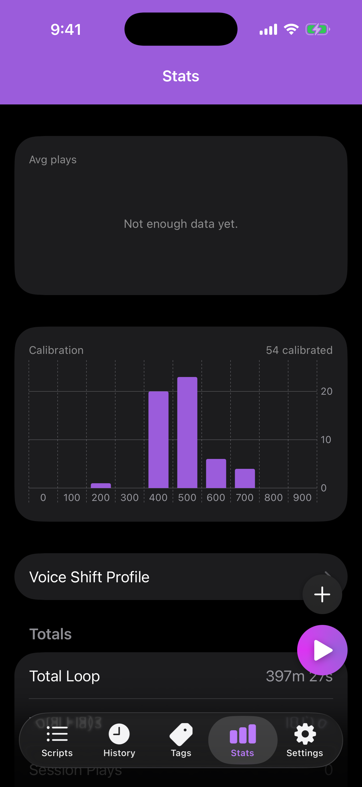 MindHeist on iPhone: Stats totals and plays